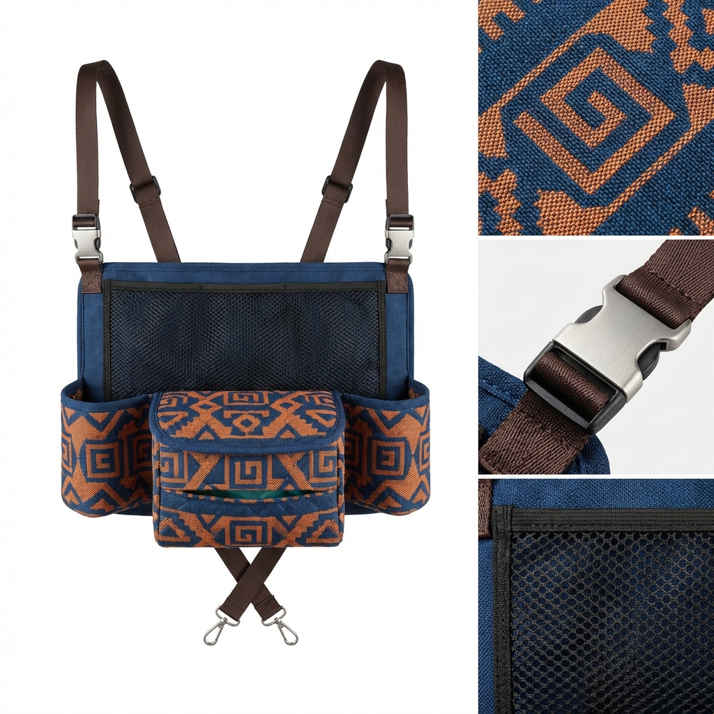 Adjustable Front Seat Storage Bag for Car Organization