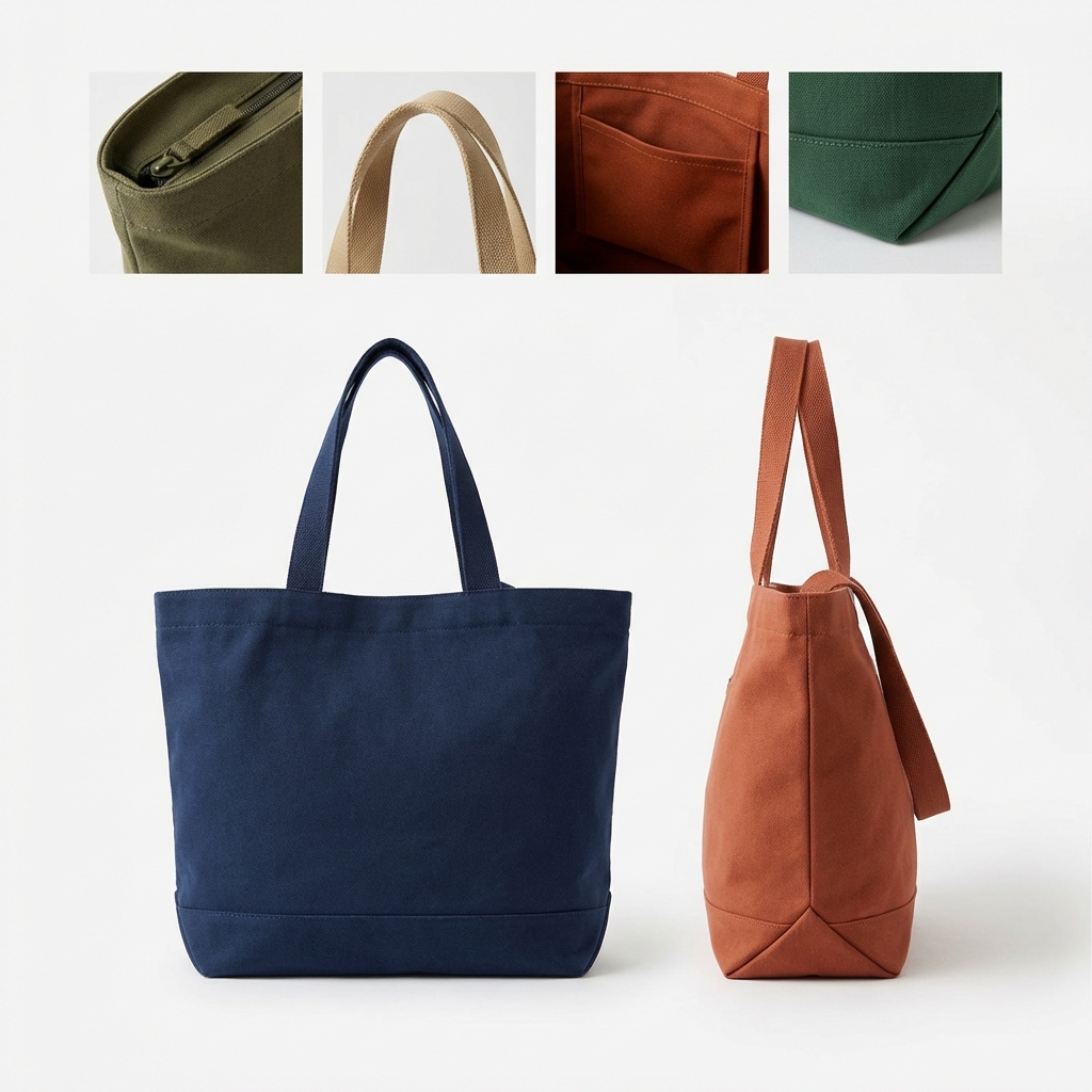 Canvas Utility Tote Bag