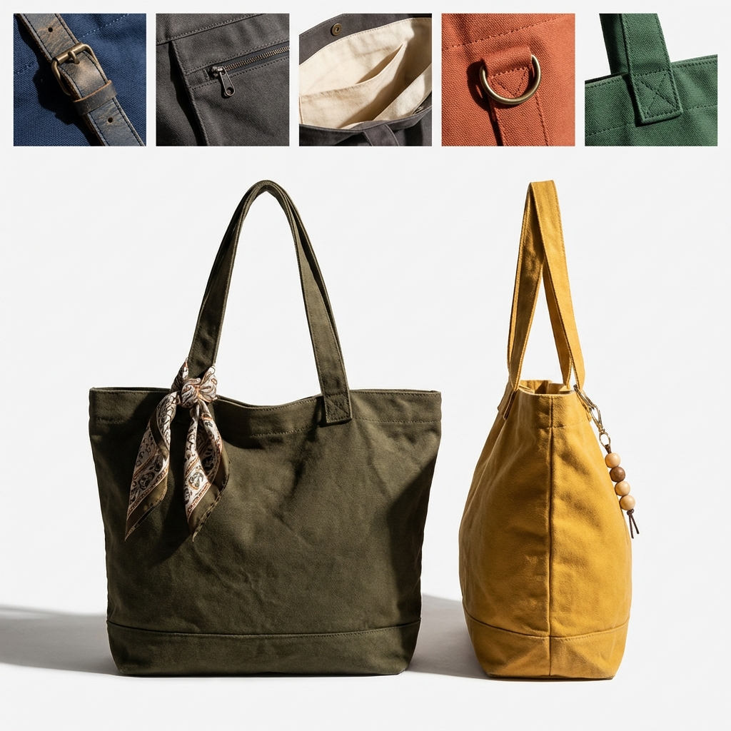 The Everyday Explorer: Convertible Cotton Tote Bag