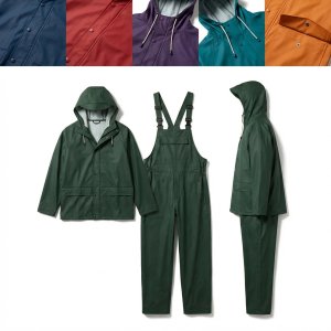 JobSite Guardian: Dark Green Hooded Rain Suit