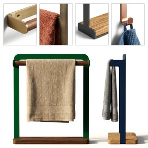 Multi-Style Towel & Hook Set in Assorted Finishes