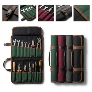 Swift-Access Tool Pouch that Rolls Tight for Transport