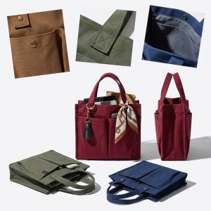 Sleek-Interior Canvas Carryall: Durable and Versatile