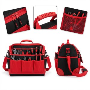 Rugged-Grip Tool Hauler: Heavy-Duty Base & Multi-Compartment Design